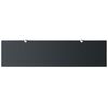 vidaXL Floating Shelf Black Tempered safety glass 31.5 x 7.9 in