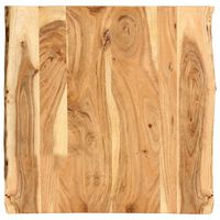 vidaXL Table Top Solid Acacia Wood 22.8"x(19.7"-23.6")x1"