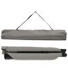 vidaXL Folding Camping Bed Grey 75.98 x 27.17 x 17.72 in Oxford fabric