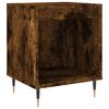 vidaXL Bedside Cabinet Set of 2 Smoked oak Engineered wood, Metal