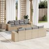 vidaXL Garden Sofa Set Beige