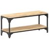 vidaXL Coffee Table Natural Mango Wood and Black