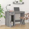 vidaXL Desk Grey Sonoma Engineered Wood Compact Desk Rectangular