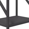 vidaXL Firewood Rack Black 13.4x9.8x39.4" Cold-rolled steel