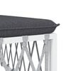 vidaXL Garden Lounge Set White, Dark Grey