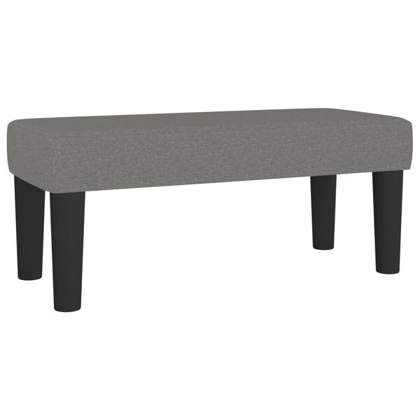 vidaXL Bench Dark Grey 100% Polyester 27.6x11.8x11.8 in Bench
