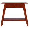 vidaXL Console Table Classic Brown Solid Mahogany Wood Medium