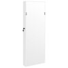 vidaXL Mirror Jewelry Cabinet White