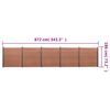 vidaXL Fence Panel Set Brown 343.3"x73.2" WPC