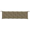 vidaXL Garden Bench Cushion Melange Taupe 100% Polyester