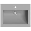 vidaXL Granite Basin 23.62x17.72x4.72" Grey