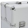 vidaXL Tool Case 18.5"x14.2"x7.9" Silver Aluminum