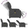 vidaXL Electric Stand Up Massage Recliner Chair Dark Gray