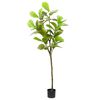 vidaXL Artificial Ficus Tree Green