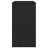 vidaXL Console Table Black oak Engineered wood 35.0 x 16.1 x 30.1 in