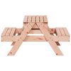 vidaXL Picnic Table Untreated wood Solid Douglas Wood
