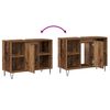 vidaXL Bathroom Cabinet with Shelf Old Wood 31.50 x 12.99 x 23.62 in