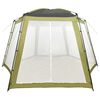 vidaXL Pool Tent Green Polyester fabric with PA coating and steel