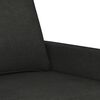 vidaXL 3-seater Sofa Black Polyester, Metal, Textilene 3-seater