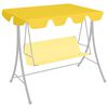 vidaXL Replacement Canopy for Garden Swing Yellow 59.1"/51.2"x41.3"/27.6"