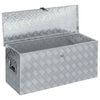 vidaXL Aluminum Box 35.6"x13.8"x15.7" Silver