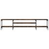 vidaXL TV Cabinet Smoked Oak Engineered Wood, Iron Extra Long