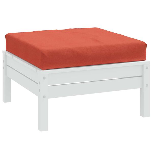 vidaXL Pallet Cushion Melange Red 100% Polyester 23.6 in x 23.6 in