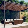 vidaXL Garden Lounge Set Brown and Cream