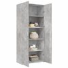 vidaXL Highboard Concrete Gray 31.5"x16.7"x72.8" Engineered Wood