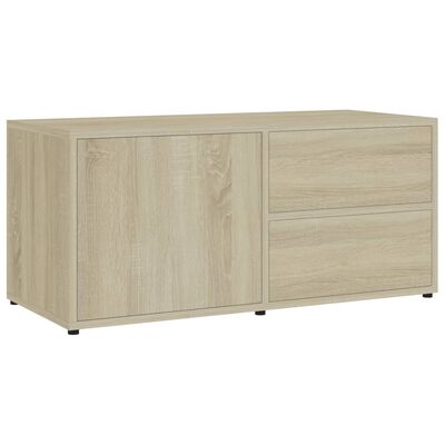 vidaXL TV Stand Sonoma Oak 31.5"x13.4"x14.2" Engineered Wood