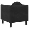 vidaXL Sofa Chair Black Velvet (100% polyester), plywood, solid wood