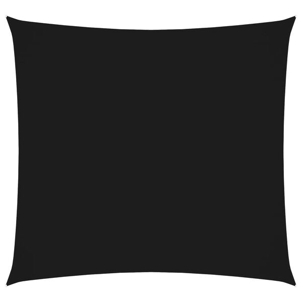 vidaXL Sunshade Sail Oxford Fabric Square 14.8x14.8' Black