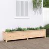 vidaXL Patio Raised Bed  199,5x40 x 15.4 " Solid Wood Pine