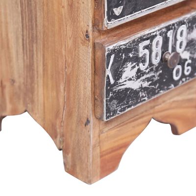 vidaXL Bedside Cabinet 11.8"x11.8"x20.1" Solid Reclaimed Wood