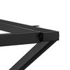 vidaXL Dining Table Leg Black Powder-coated steel Standard Durable