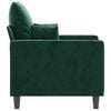 vidaXL Sofa Chair Dark Green Velvet (100% polyester), metal, foam Single