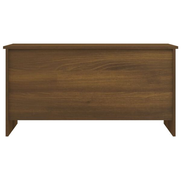 vidaXL Coffee Table Brown Oak Engineered Wood Large Adjustable Height