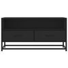 vidaXL TV Cabinet Black Engineered wood, metal 31.5 x 13.6 x 15.7 in