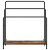 vidaXL Cloth Rack Smoked Oak 35.43 x 11.81 x 39.57 in Engineered wood