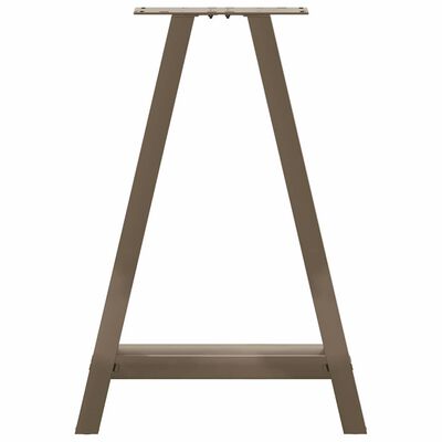 A-frame table legs with crossbar and top rails.