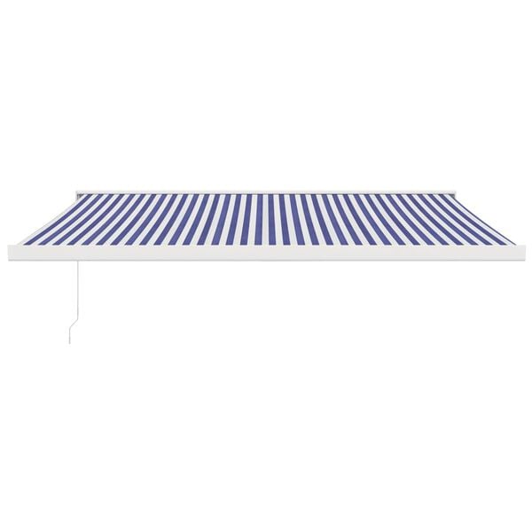 vidaXL Retractable Awning Blue and White
