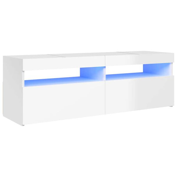vidaXL TV Cabinet High gloss white Engineered wood Standard TV Cabinet