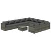 vidaXL Garden Lounge Set Grey with Anthracite Cushions