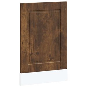 vidaXL Dishwasher Panel Smoked oak Engineered wood Standard Durable