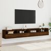 vidaXL TV Wall Cabinets 2 pcs Brown Oak 39.4x11.8x11.8" Engineered Wood