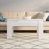 vidaXL Coffee Table High gloss white Engineered wood Medium Convertible