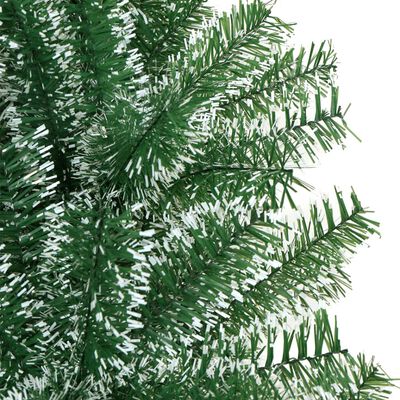 vidaXL Artificial Christmas Tree with Flocked Snow Green 70.9"