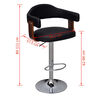 vidaXL Bar Stool Set of 2 Black and Brown
