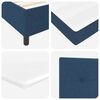 vidaXL Box Spring Bed with Mattress Blue 70.9" x 78.7" fabric