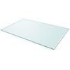 vidaXL Table Top Transparent Tempered Glass 39.4 x 24.4 in Table Top